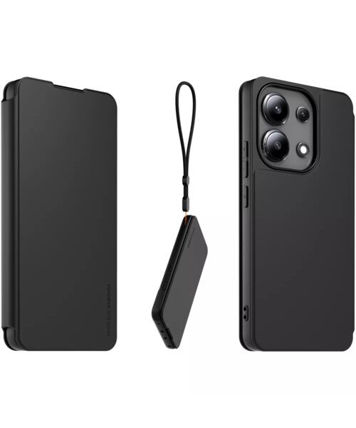 Made for Xiaomi Book Pouzdro s Poutkem pro Xiaomi Redmi Note 13 4G Black