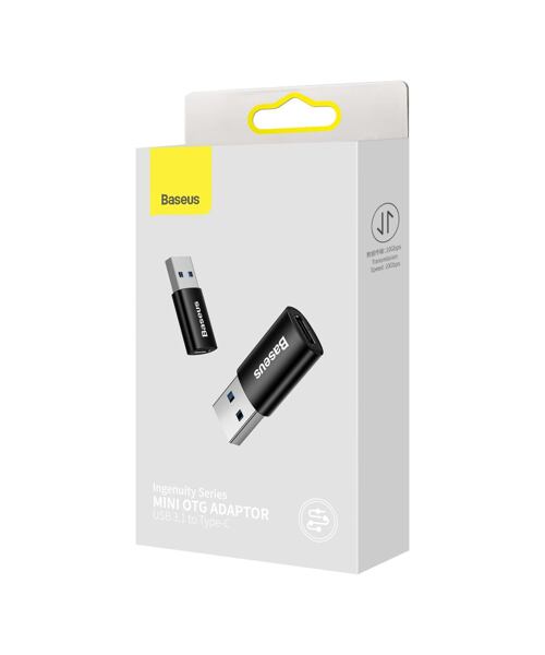 Baseus Ingenuity Mini OTG Adaptér z USB-C na USB-A Black