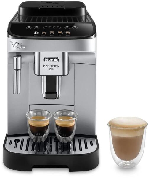 DeLonghi Magnifica Evo ECAM 290.31.SB automatický kávovar, 1450 W, 15 bar, vestavěný mlýnek, napařov