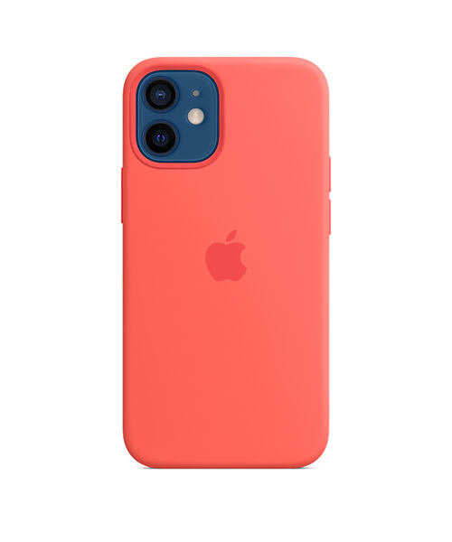 MHKP3ZM/A Apple Silikonový kryt vč. Magsafe pro iPhone 12 mini Pink Citrus