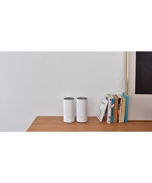 TP-Link AC1200 Whole-home Mesh WiFi System Deco E4(2-pack), 2x10/100 RJ45