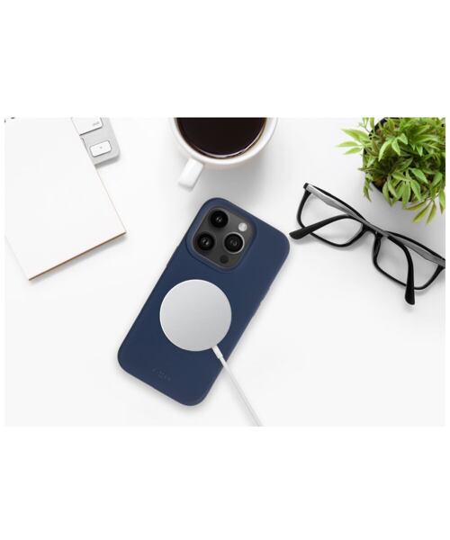 Zadní kryt FIXED MagFlow s podporou MagSafe pro Apple iPhone 14 Pro Max, modrý