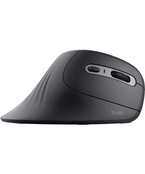 TRUST VERRO/Vertikální/Optická/Pro praváky/1 600 DPI/Bezdrátová USB/Černá