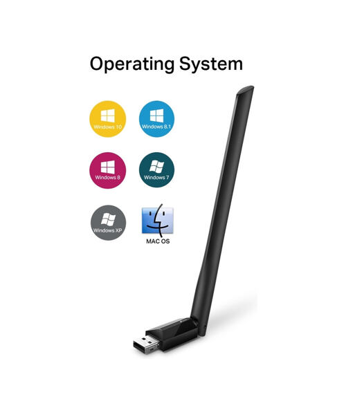 TP-Link Archer T2U Plus AC600 High Gain USB Adapter