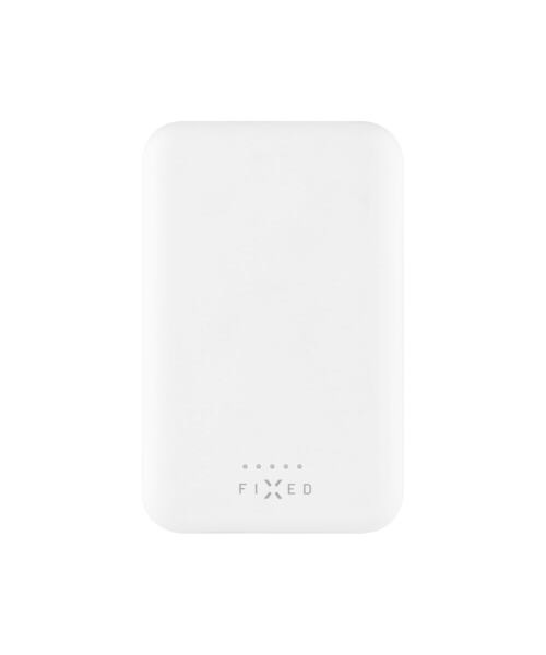 Powerbanka FIXED MagZen s bezdrátovým nabíjením a podporou Magsafe, 6 000 mAh, bílá