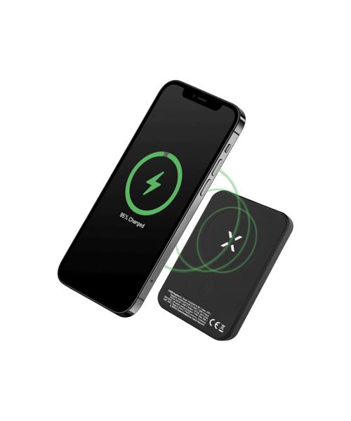 Powerbanka FIXED MagZen s bezdrátovým nabíjením a podporou Magsafe, 6 000 mAh, černá