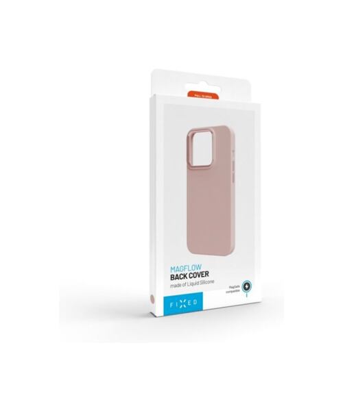 Zadní kryt FIXED MagFlow s podporou MagSafe pro Apple iPhone 15 Pro Max, růžový
