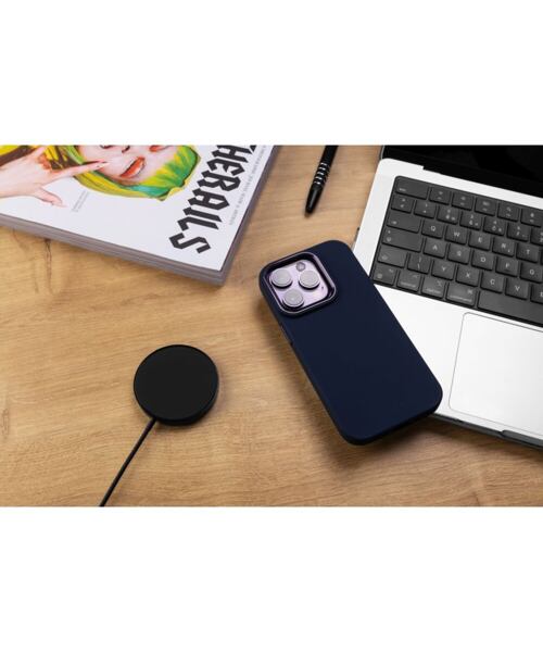 Zadní kryt FIXED MagFlow s podporou MagSafe pro Apple iPhone 15 Pro Max, modrý