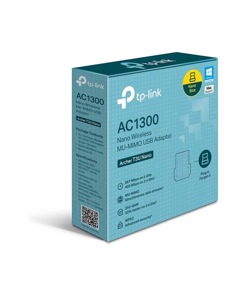 TP-Link Archer T3U Nano AC1300 Wi-Fi USB Adapter