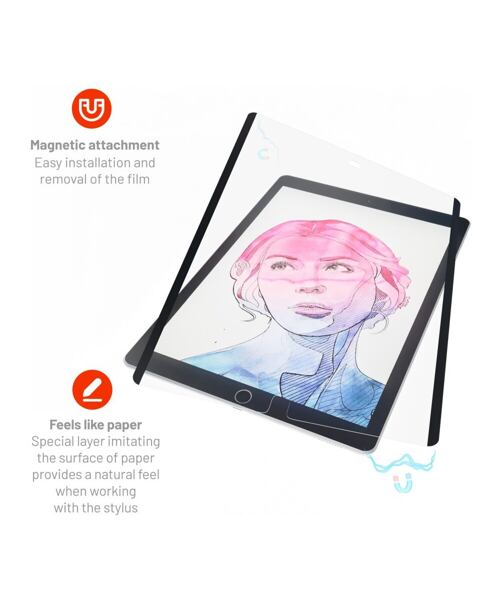 Magnetická ochranná folie FIXED PaperFilm Screen Protector pro Apple iPad 10,2" (2019/2020/2021)
