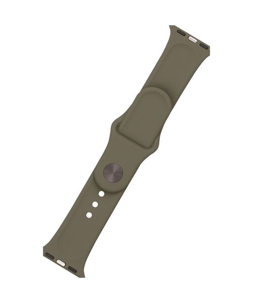 Set silikonových řemínků FIXED Silicone Strap pro Apple Watch 42/44/45/46/49mm, olivový