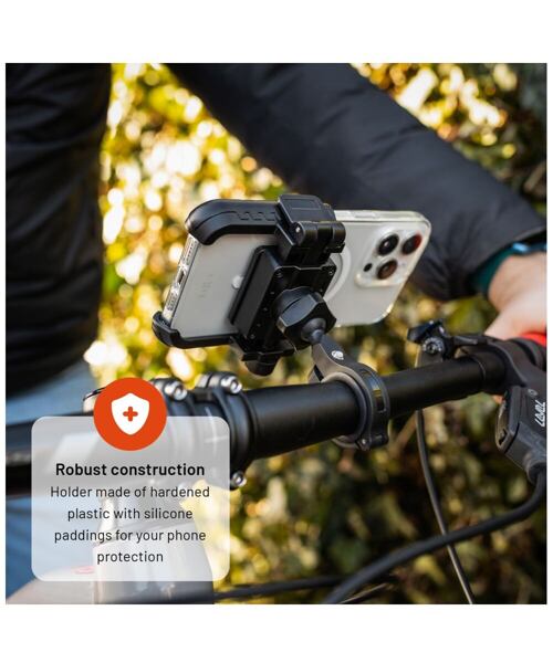 Univerzální držák mobilního telefonu na kolo FIXED Bikee Plus, černý