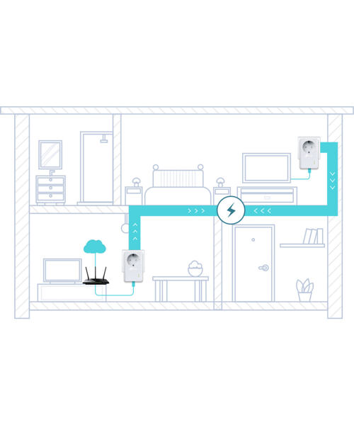 TP-Link TL-PA4010P 600Mbps Powerline Starter Kit (2ks)