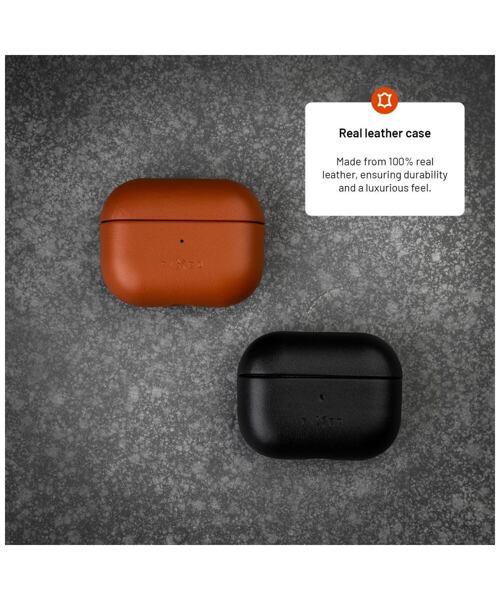 Kožené pouzdro FIXED PodsLeather pro Apple AirPods 3, hnědé