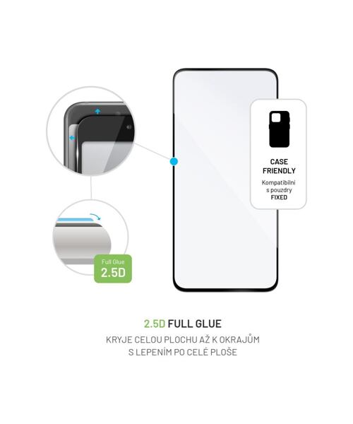 Ochranné tvrzené sklo FIXED Full-Cover pro Samsung Galaxy A35 5G, černé