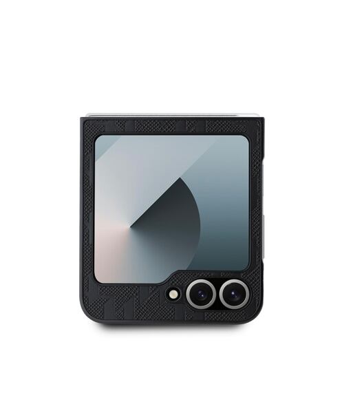 Karl Lagerfeld PU Saffiano Monogram Karl Head Zadní Kryt pro Samsung Galaxy Z Flip 6/7 FE Black