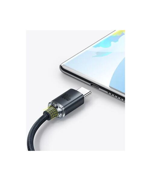 Baseus CAJY000401 Crystal Shine Series Datový Kabel USB - USB-C 100W 1,2m Black