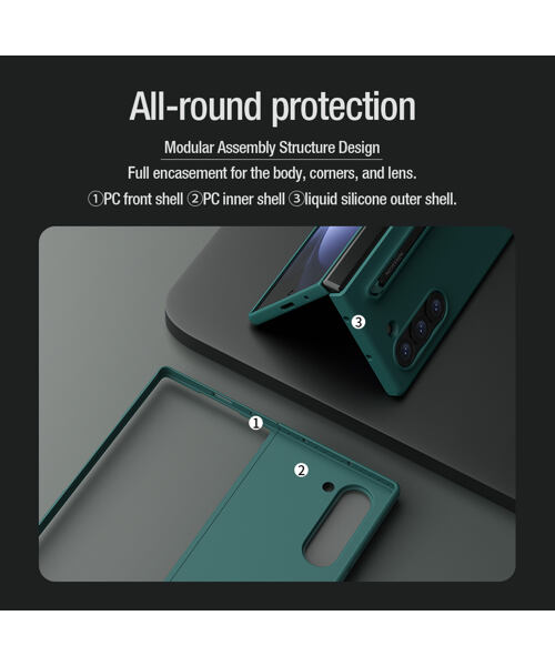 Nillkin Flex Pure Fold S Pen Kryt pro Samsung Galaxy Z Fold 6 Black