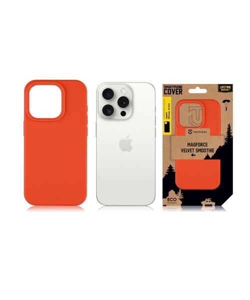 Tactical MagForce Velvet Smoothie Kryt pro Apple iPhone 15 Pro Chilli