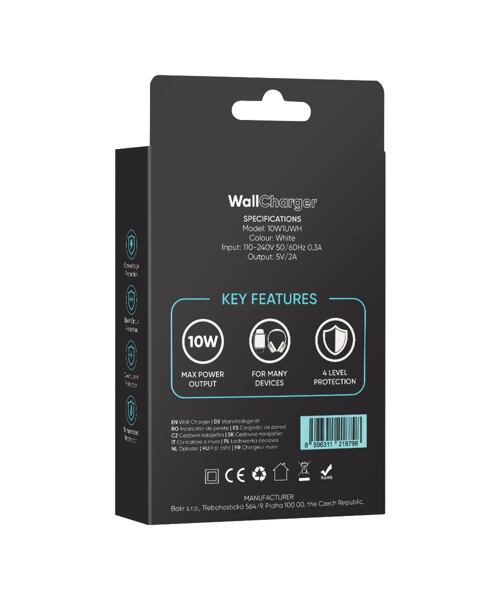 OBAL:ME Cestovní Nabíječka USB-A 10W White
