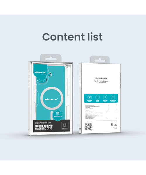 Nillkin Nature TPU PRO Magnetic Kryt pro Apple iPhone 16 Transparent