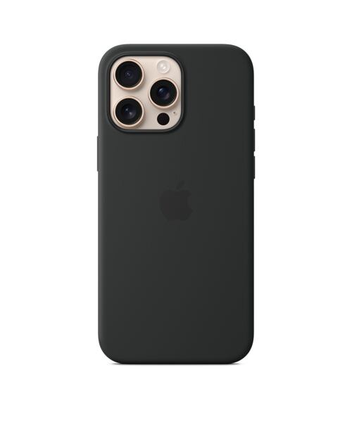 APPLE iPhone 16 Pro Max Silicone Case with MS - Black