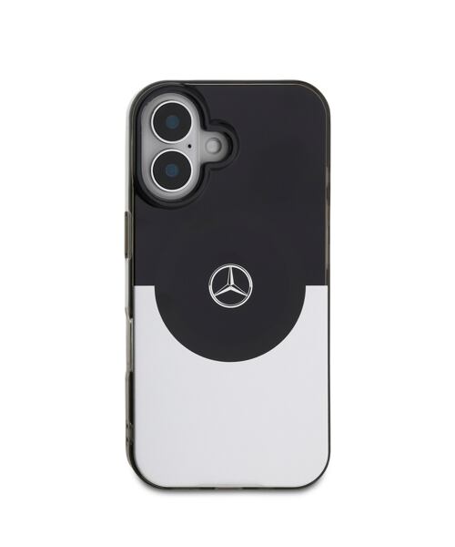 Mercedes PC/TPU Double Layer MagSafe Zadní Kryt pro iPhone 16 Black/Silver