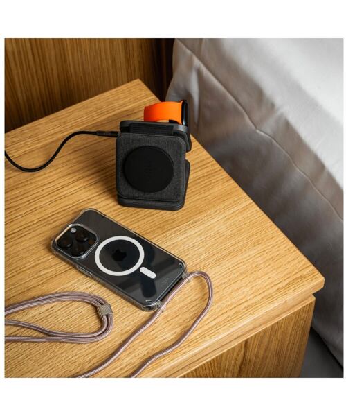 Pouzdro FIXED MagPure Neck s růžovou šňůrkou na krk pro Apple iPhone 16 Pro Max