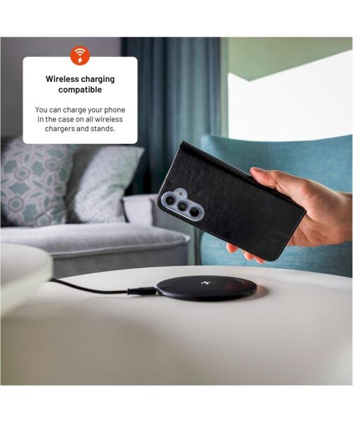 Pouzdro typu kniha FIXED Opus pro Samsung Galaxy S24 FE, černé