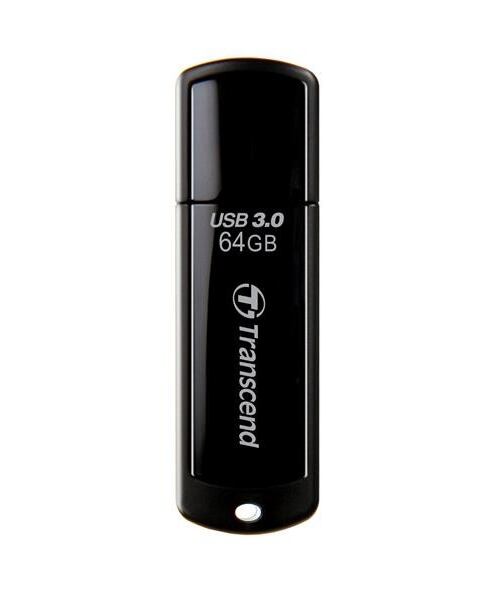 TRANSCEND Flash Disk 64GB JetFlash®700, USB 3.0 (R:80/W:25 MB/s) černá