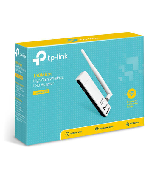 TP-Link TL-WN722N 150Mb High Gain Wifi USB 2.0 Adapter