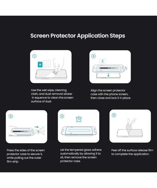 Nillkin Tvrzené Sklo 2.5D CP+ PRO Black pro Apple iPhone 16 Pro (s aplikátorem)