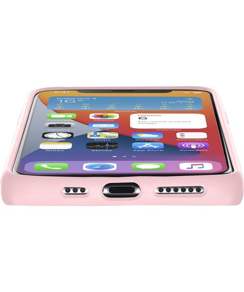 Ochranný silikonový kryt Cellularline Sensation pro Apple iPhone 12 Pro Max, starorůžový