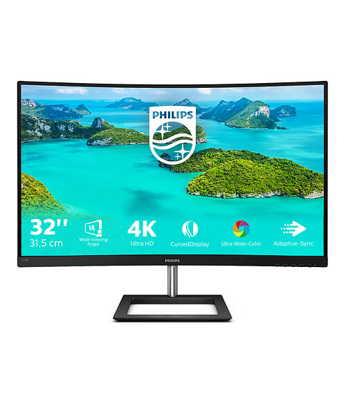Philips/328E1CA/00/31,5''/VA/4K UHD/60Hz/4ms/Black/3R
