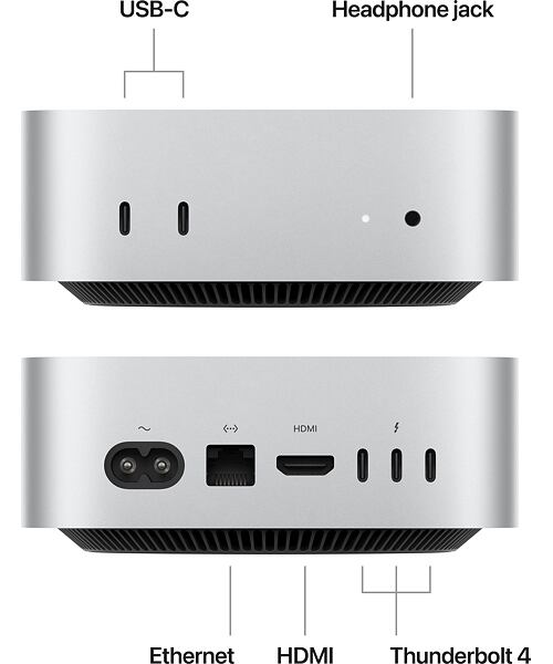 Apple Mac Mini M4 Silver 