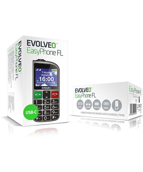 EVOLVEO EasyPhone FL Silver