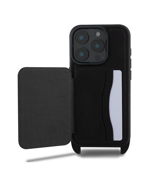 Karl Lagerfeld Saffiano Crossbody Popruh Karl and Choupette Kryt pro iPhone 16 Pro Black