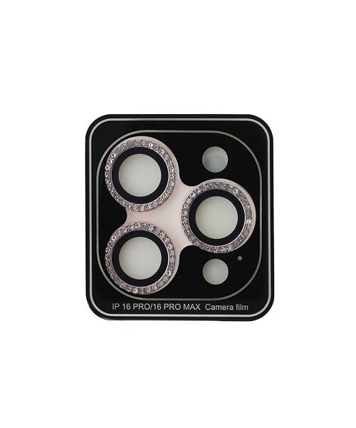 Guess Fixed Glitter Ochrana Čoček pro iPhone 16 Pro/16 Pro Max Pink