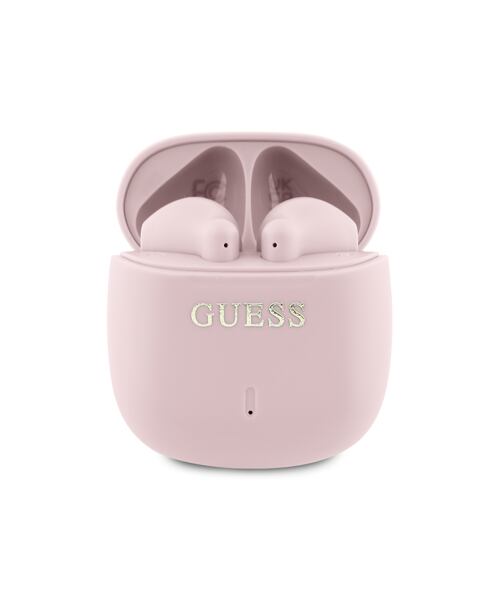 Guess Printed Classic Logo TWS Bezdrátová Sluchátka Pink
