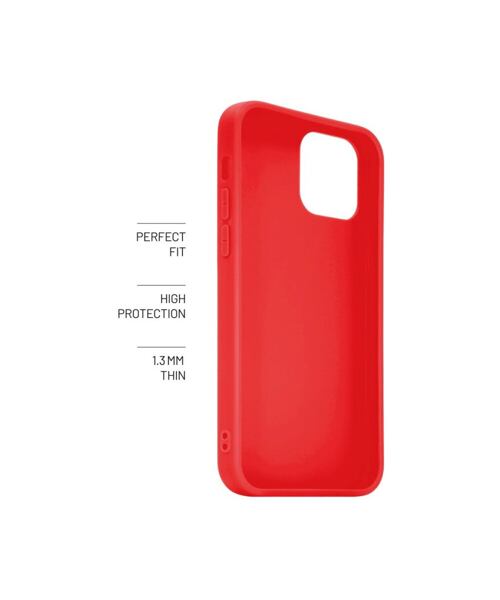 Zadní pogumovaný kryt FIXED Story pro Samsung Galaxy A16 4G/5G, červený