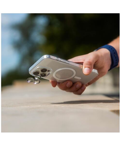 Safírová ochrana čoček fotoaparátů FIXED Sapphire Camera Glass pro Apple iPhone 15/15 Plus, černá