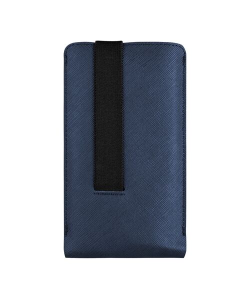 Univerzální pouzdro FIXED Lucca se zavíracím popruhem pro telefony do 6,3", tmavě modré