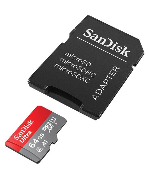 SanDisk Ultra/micro SDXC/64GB/UHS-I U1 / Class 10/+ Adaptér