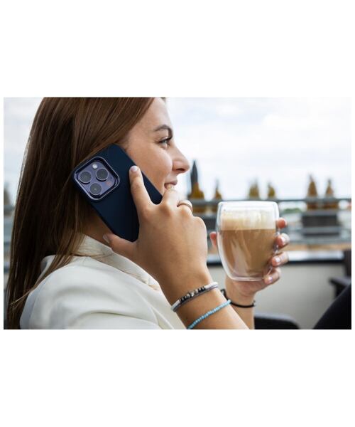 Zadní kryt FIXED MagFlow s podporou MagSafe pro Apple iPhone 15, modrý