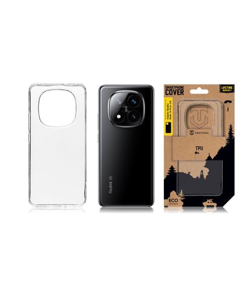 Tactical TPU Kryt pro Xiaomi Redmi Note 14 Pro+ 5G Transparent