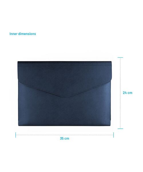 Pouzdro FIXED Siena pro notebooky o úhlopříčce do 15,3", tmavě modré