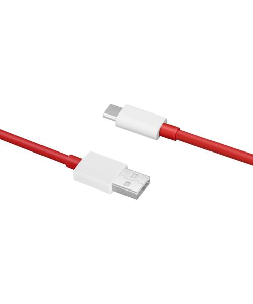 OnePlus SUPERVOOC Charge USB-A/USB-C Datový Kabel 10A 1,5m Red