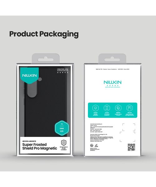 Nillkin Super Frosted PRO Magnetic Zadní Kryt pro Samsung Galaxy S25 Black