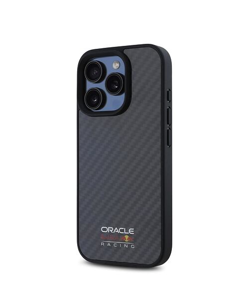 Red Bull Carbon Shiny Logo MagSafe Zadní Kryt pro iPhone 16 Pro Max Black