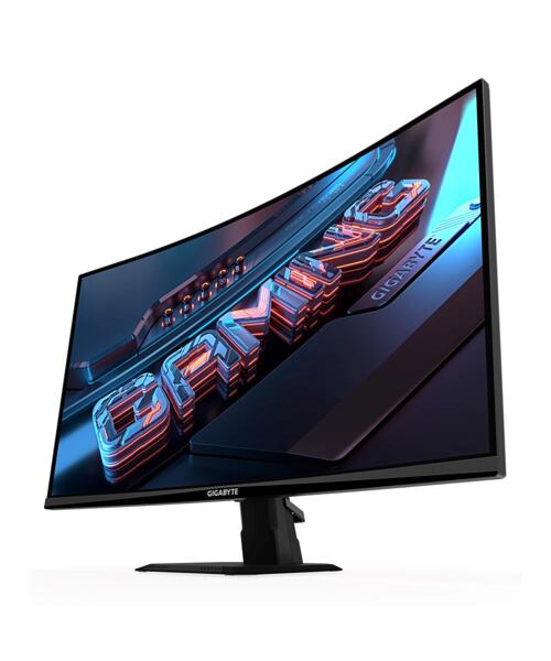 GIGABYTE LCD - 27" Gaming monitor GS27QCA, Prohnutý VA 1500R, 2560x1440 QHD, 180Hz, 5000:1, 250cd/m2